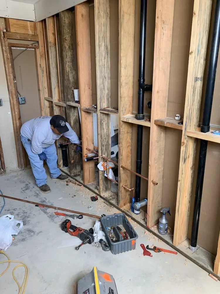 Commercial rough-in plumbing for Water Heater Replacement in Litchfield